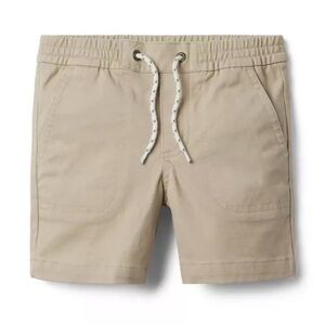 Janie and Jack Baby Boy Twill Pull On Khaki Shorts Size 12-18 Months